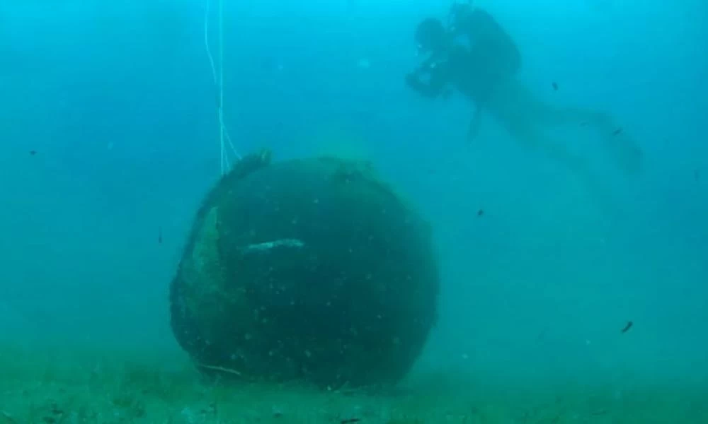 Εξουδετερώθηκε η νάρκη στη Νέα Μηχανιώνα (βίντεο)